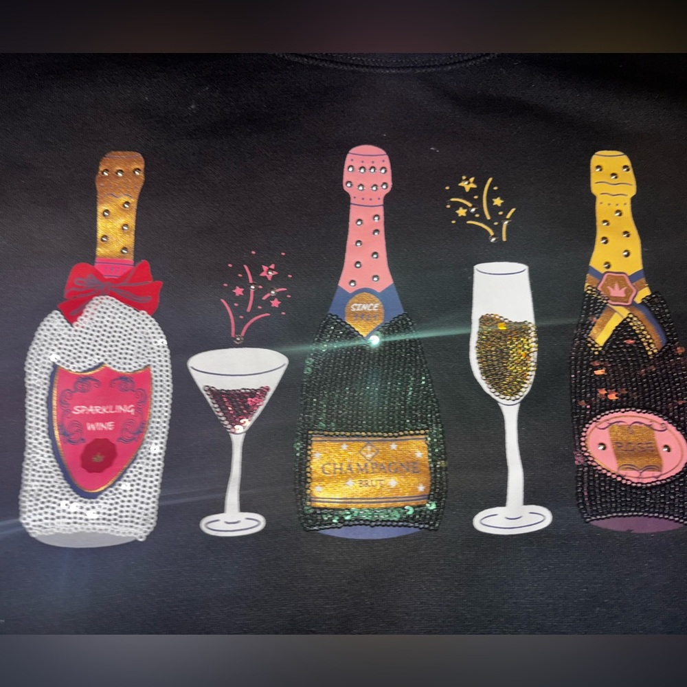 Wine design sweat shirt